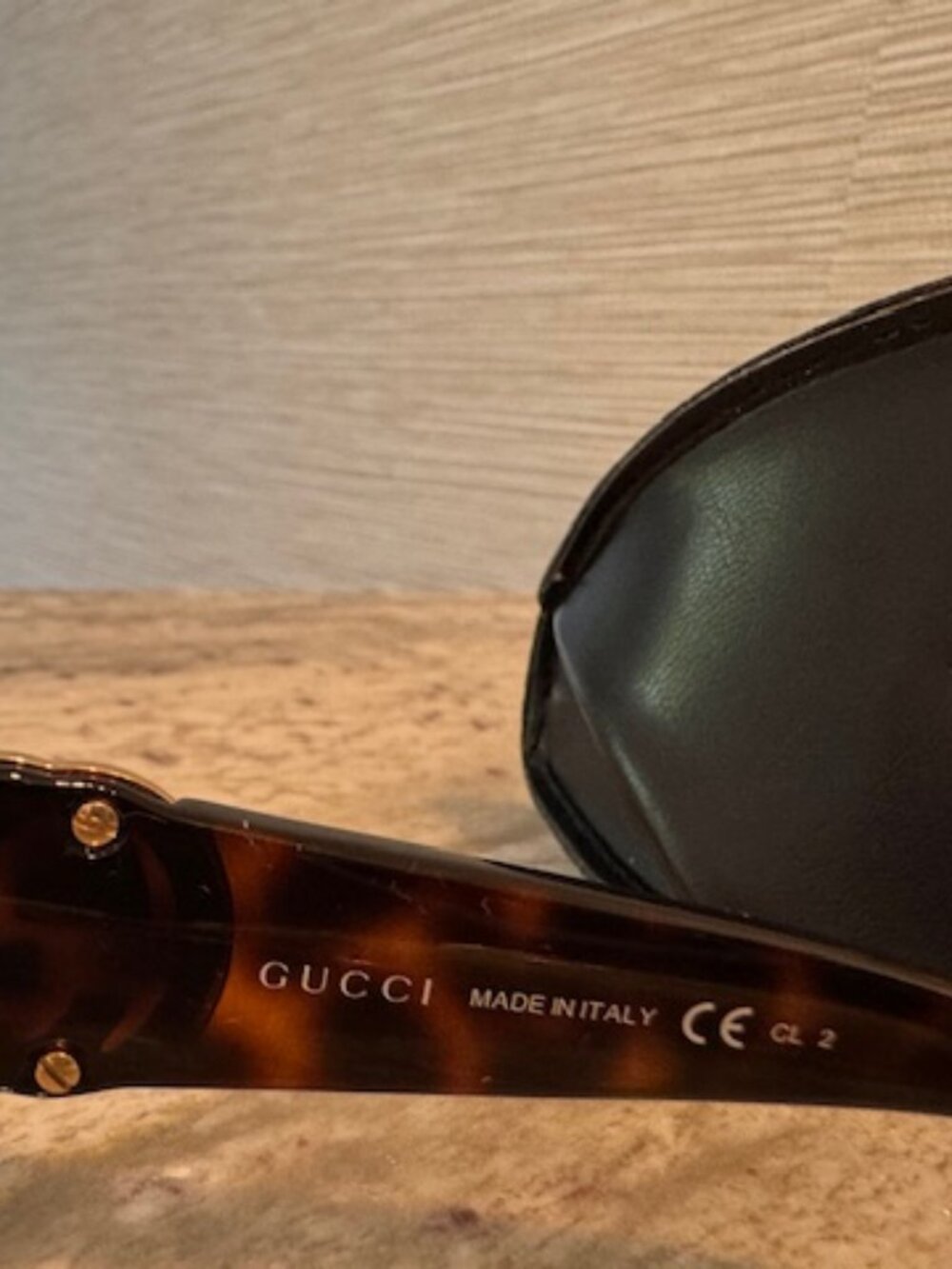 Gucci sunglasses GG 3164/S Tortoise w/gold logo - Picture 4 of 5